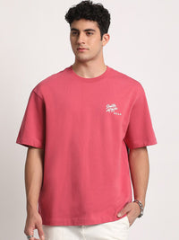 THE BEAR HOUSE Men Graphic Print Loose Fit Cotton T-Shirt