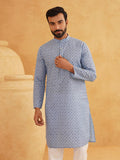 SOJANYA Floral Printed Cotton Linen Kurta