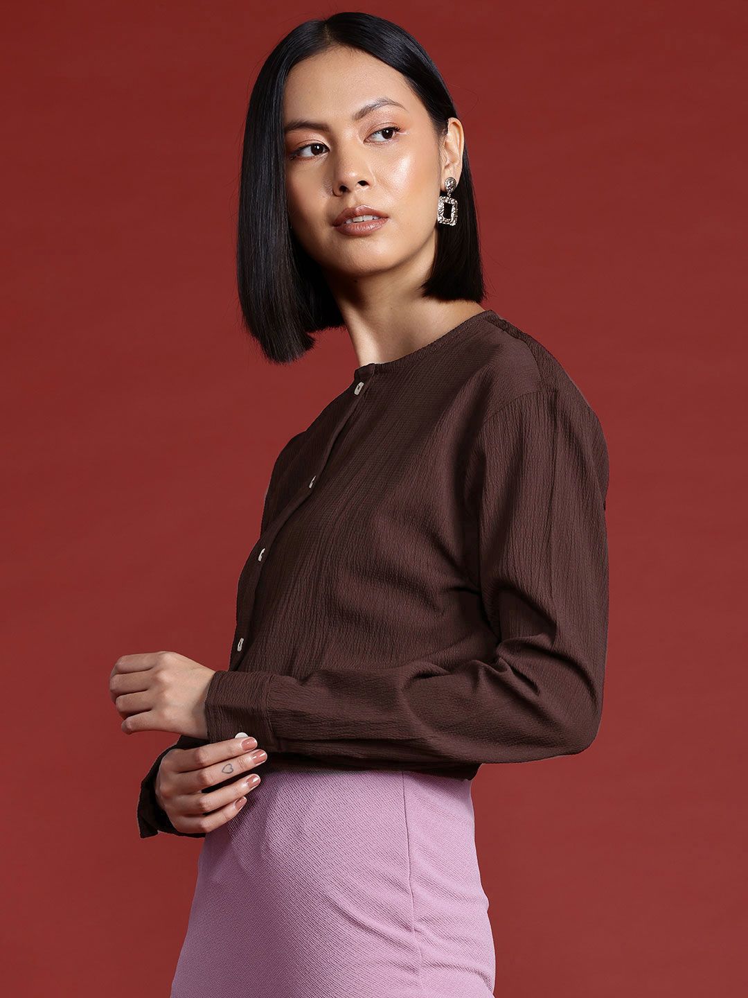 all about you Textured Formal Shirt