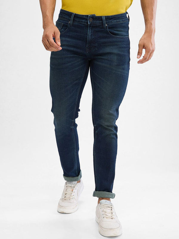 SPYKAR Men Slim Fit Low-Rise Light Fade Clean Look Stretchable Jeans