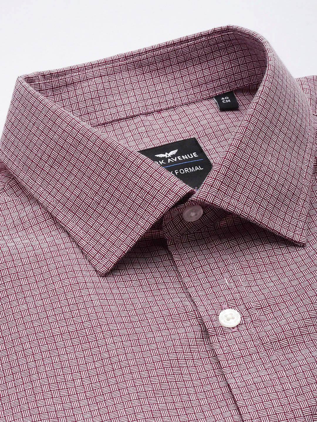 Park Avenue Self Design Slim Fit Opaque Formal Shirt