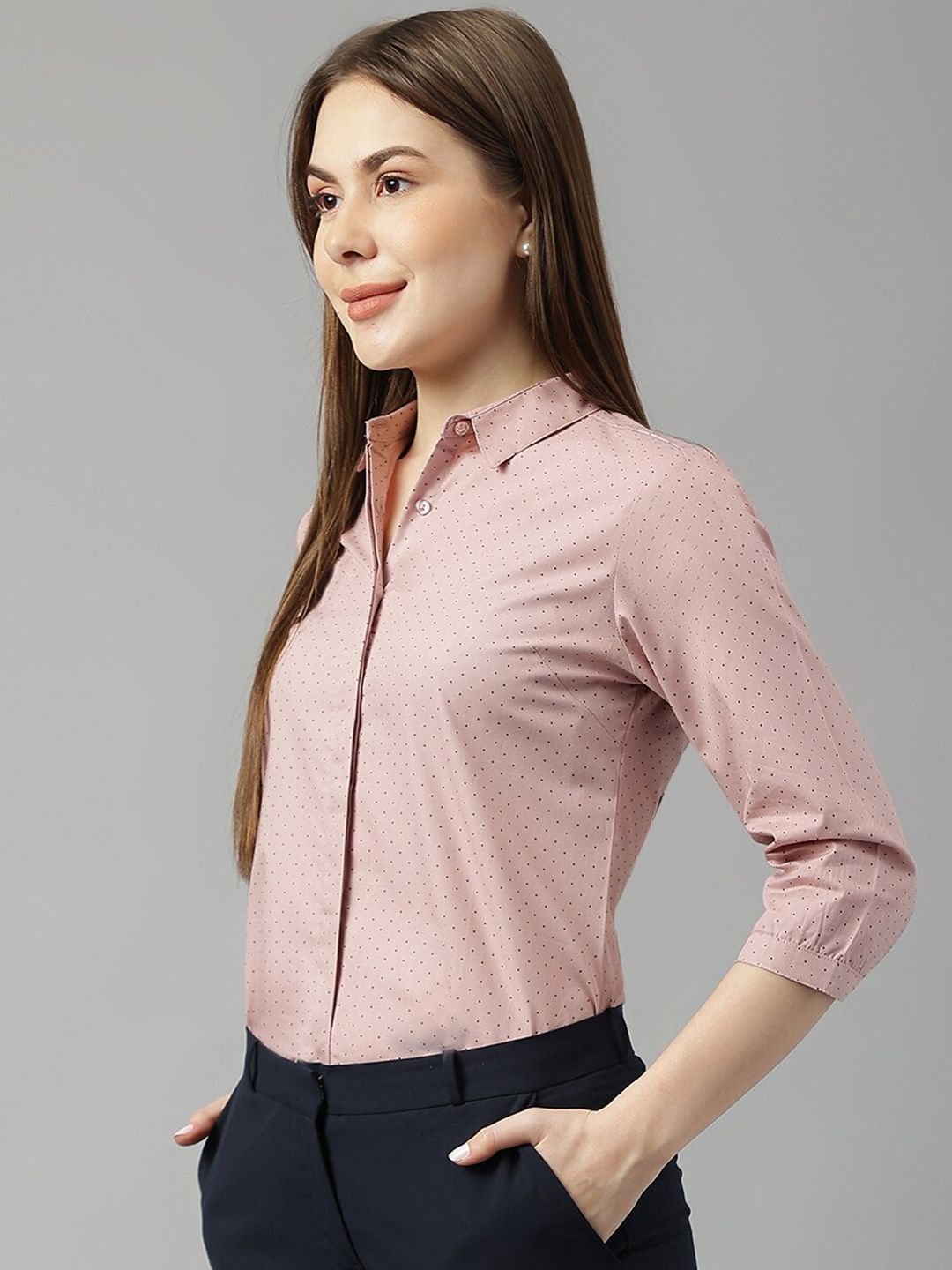 Hancock Micro Ditsy Printed Cotton Formal Shirt