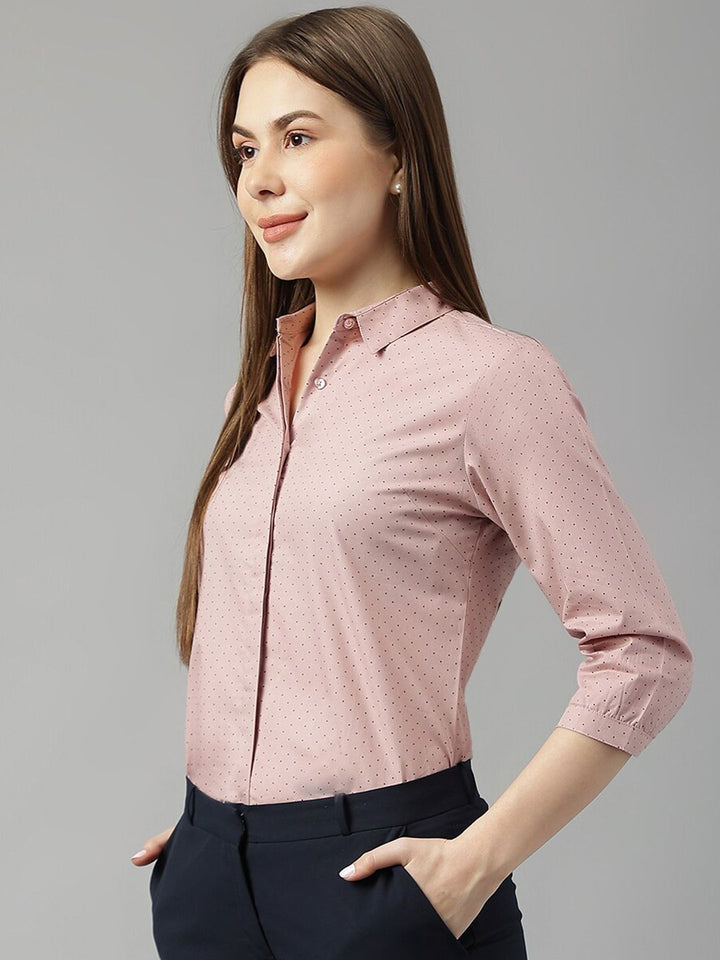 Hancock Micro Ditsy Printed Cotton Formal Shirt