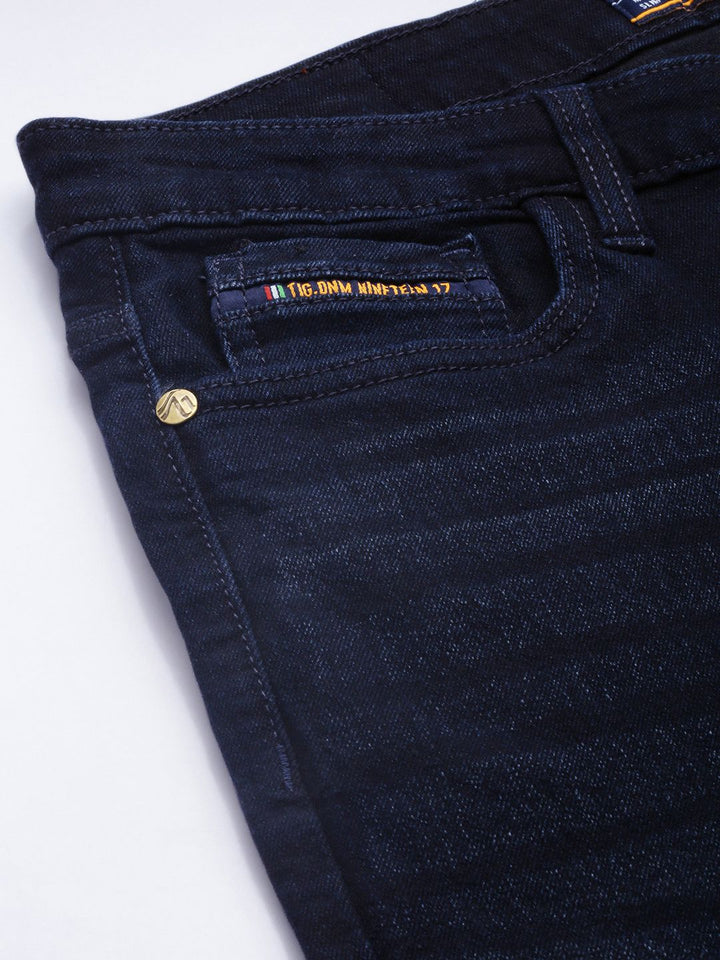 The Indian Garage Co Men Bootcut Light Fade Stretchable Jeans