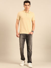 Being Human Polo Collar Pure Cotton T-shirt with Welt Pocket