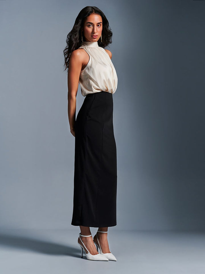 AND Choker Neck Sleeveless Regular Top