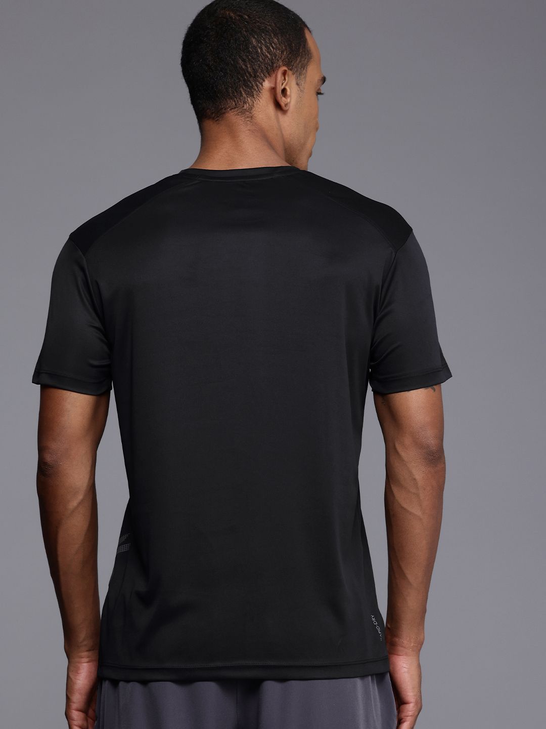 HRX by Hrithik Roshan Brand Logo Printed Rapid Dry Antimicrobial Finish Training T-shirt