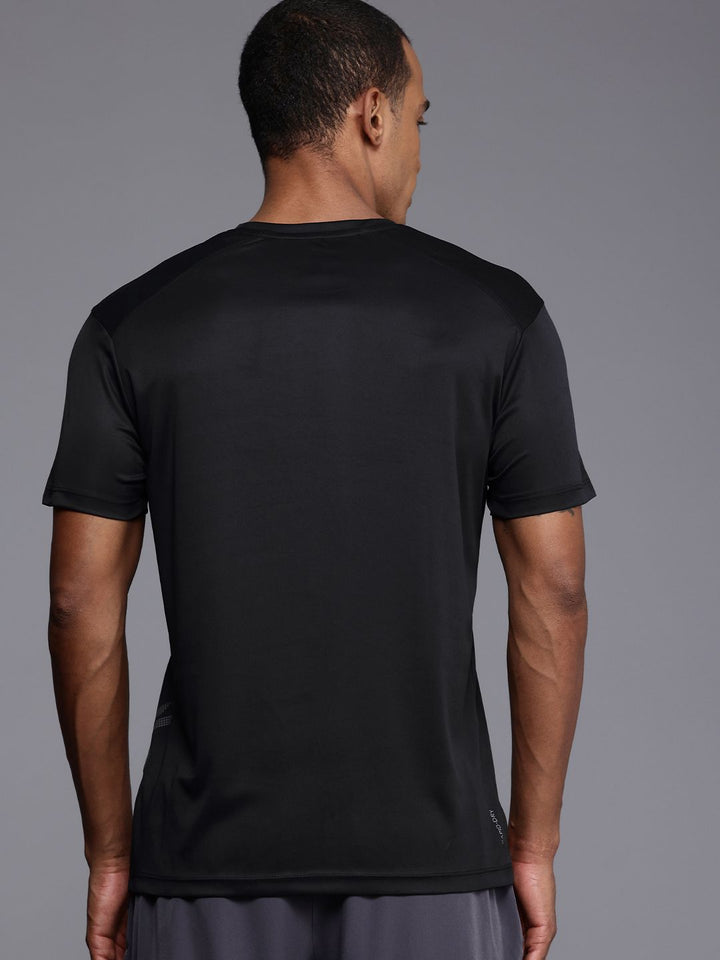 HRX by Hrithik Roshan Brand Logo Printed Rapid Dry Antimicrobial Finish Training T-shirt