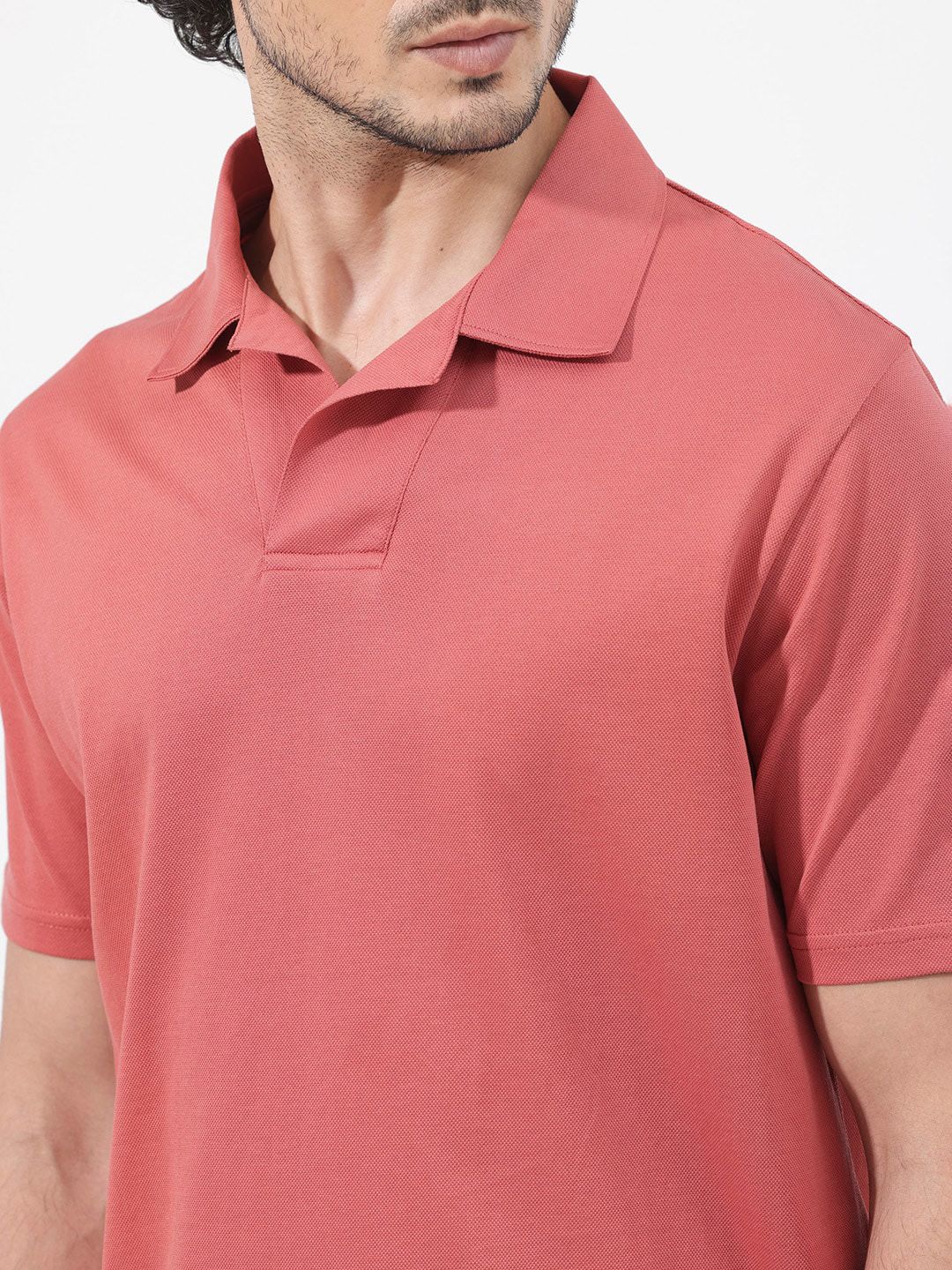 RARE RABBIT Men Brillio Regular Fit Polo Collar T-Shirt