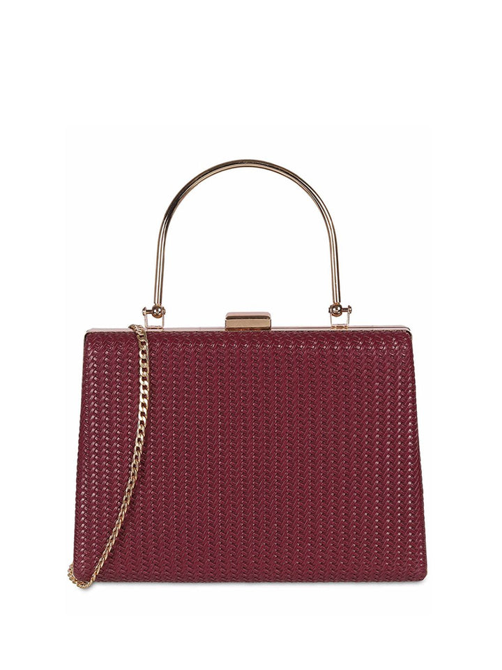 Metro Textured Box Clutch