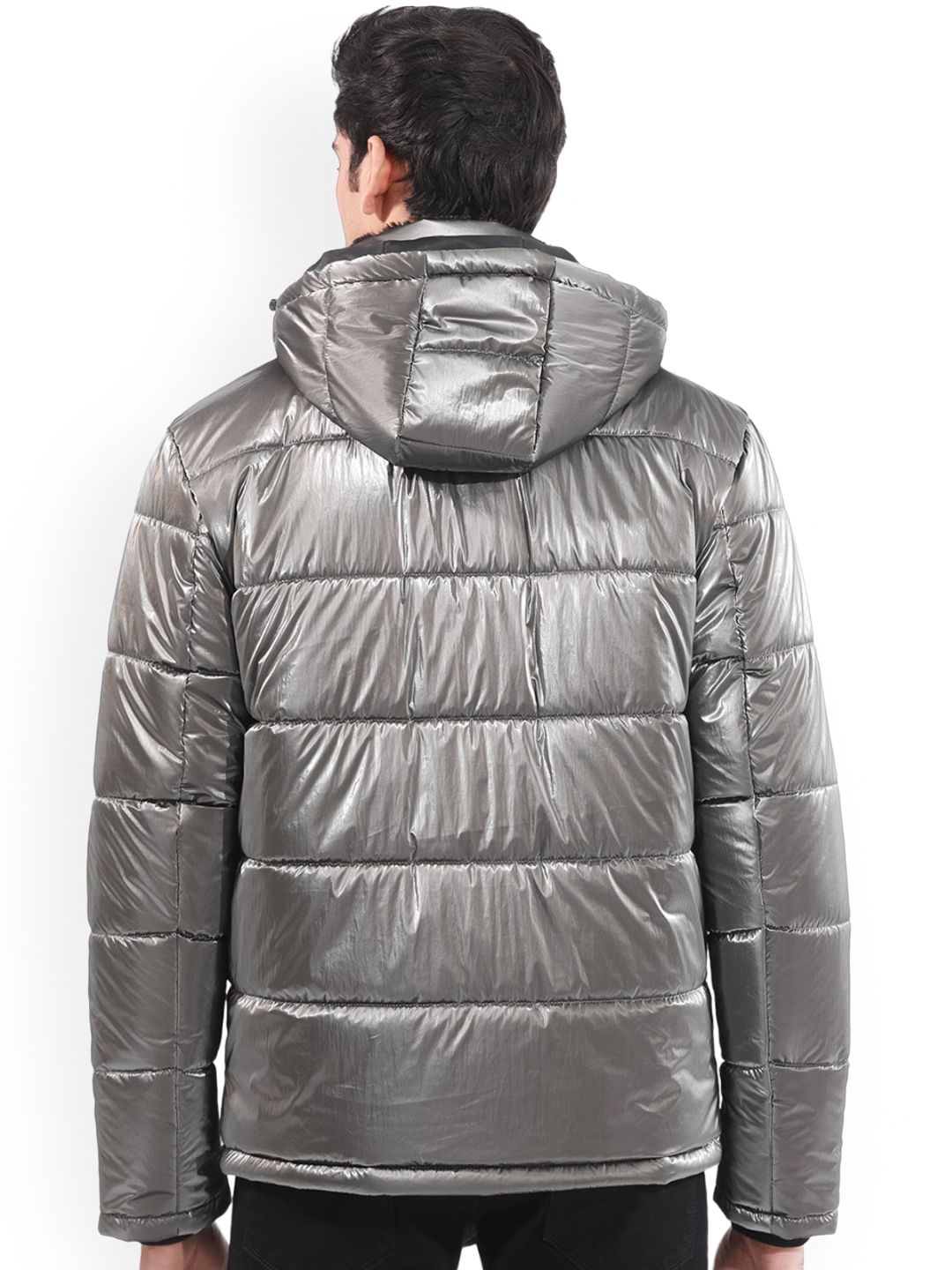 RARE RABBIT Men Osad Tailored Fit Hooded Puffer Jacket