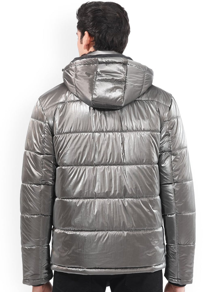 RARE RABBIT Men Osad Tailored Fit Hooded Puffer Jacket