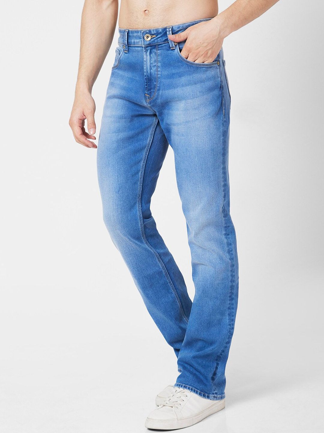 SPYKAR Men Rafter Relaxed Fit Heavy Fade Stretchable Jeans