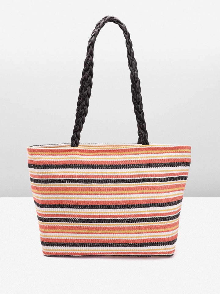 Anouk Self-Striped Structured Shoulder Bag