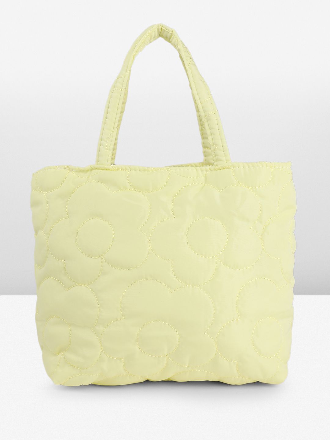 DressBerry Floral Self-Design Quilted Handheld Bag