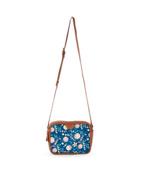 TEAL BY CHUMBAK Floral Printed Structured Sling Bag