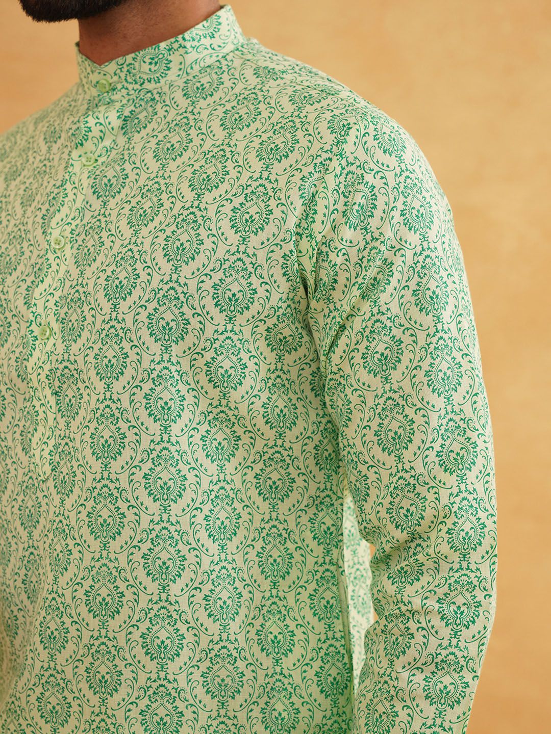 SOJANYA Ethnic Motifs Printed Mandarin Collar Kurta With Trousers
