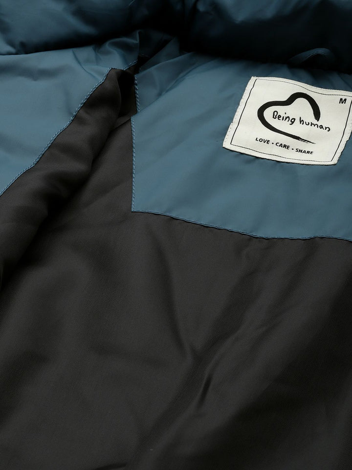 Being Human Striped Hooded Padded Jacket