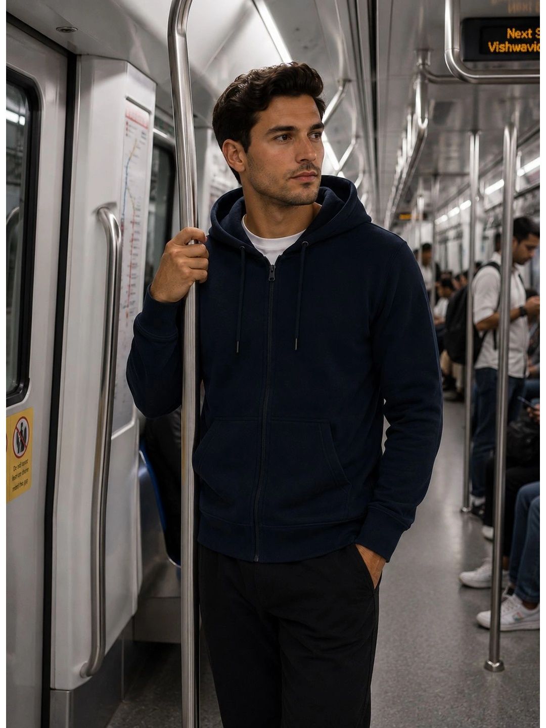 ADRO Men Hooded Sweatshirt