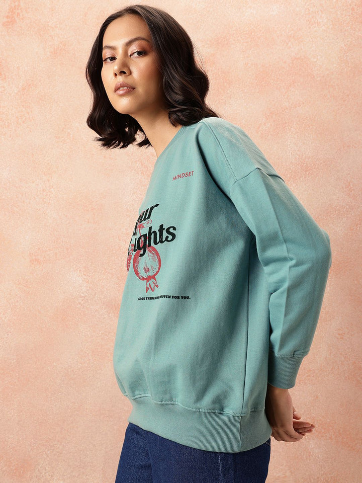 all about you Printed Sweatshirt