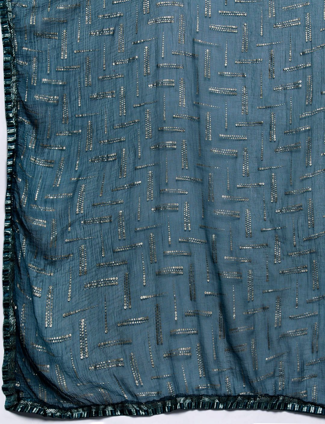 Varanga Ethnic Motifs Embroidered Regular Sequinned Kurta with Trousers & Dupatta
