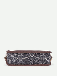 ZOUK Lattice LacePrinted Baguette Handheld Bag