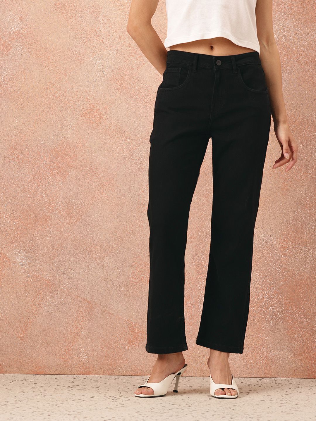 all about you Women Mid-Rise Stretchable Straight Fit Jeans