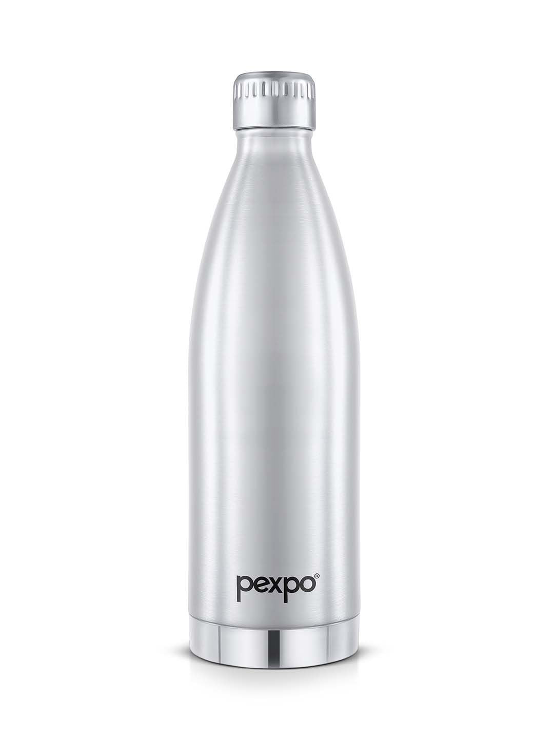 Pexpo Extreme Silver ISI Certified Thermosteel Hot & Cold Insulated Water Bottle 830ml