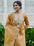 Indo Era Women Ethnic Motifs Embroidered Thread Work Kurta with Trousers With Dupatta