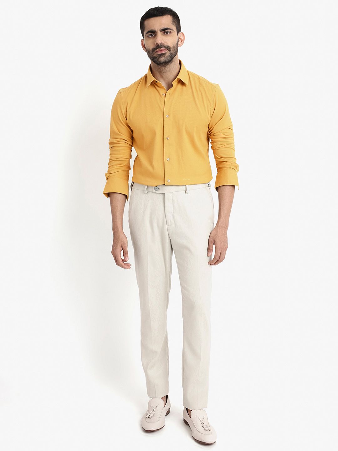 RARE RABBIT Men Bicton Slim Fit Cotton Shirt