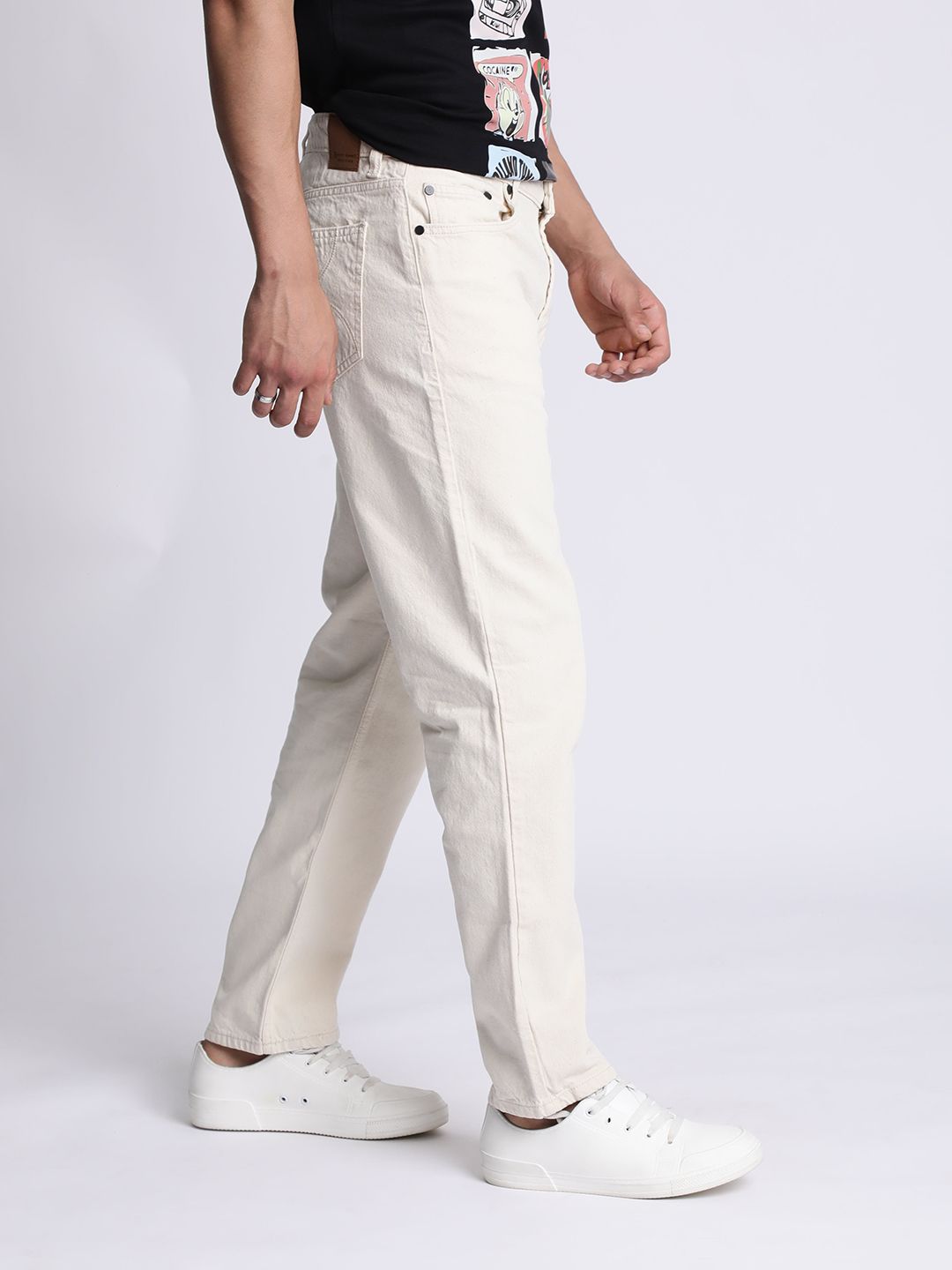 Bene Kleed Pure Cotton Mid-Rise Relaxed Fit Denim Jeans