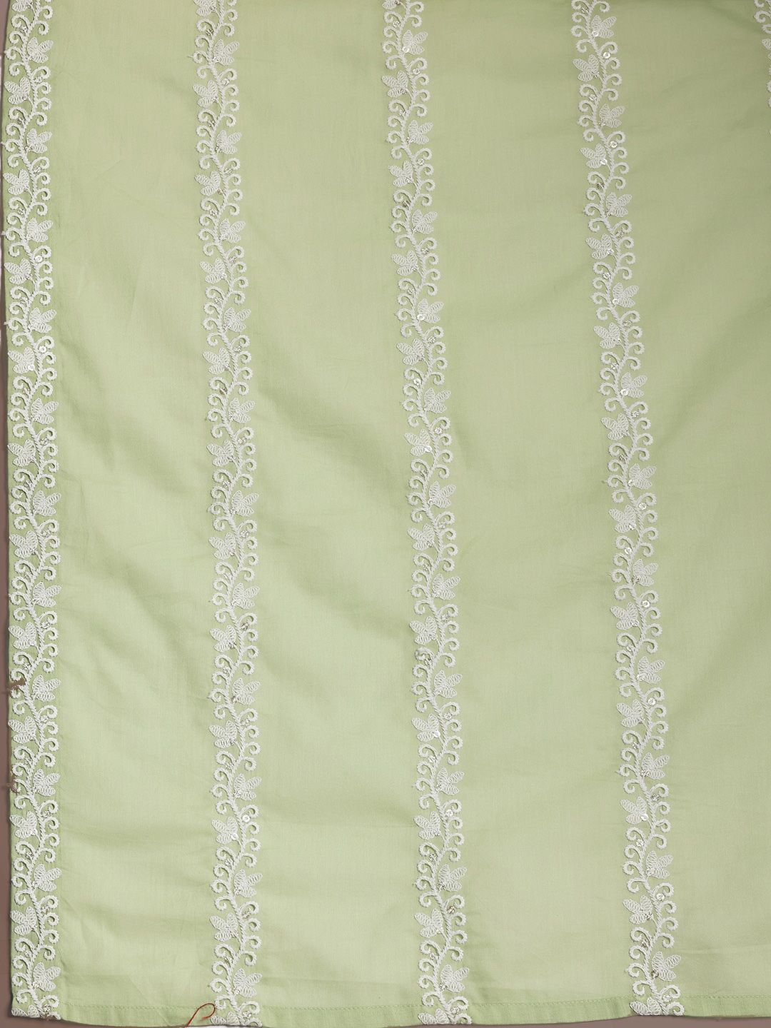 Libas Ethnic Motifs High Slit Thread Work Pure Cotton Kurta with Palazzos & Dupatta