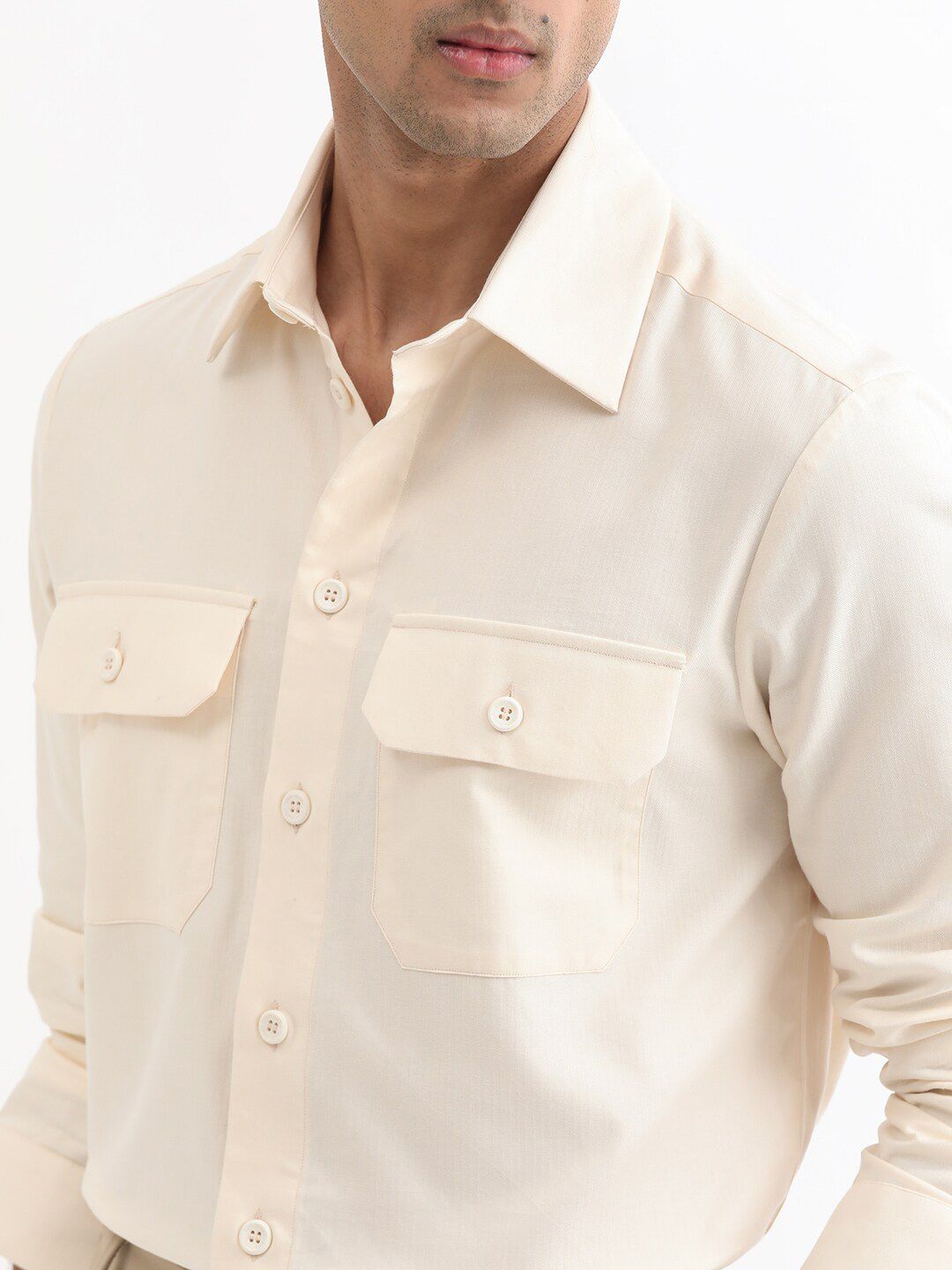RARE RABBIT Men Lampil Slim Fit Cotton Shirt