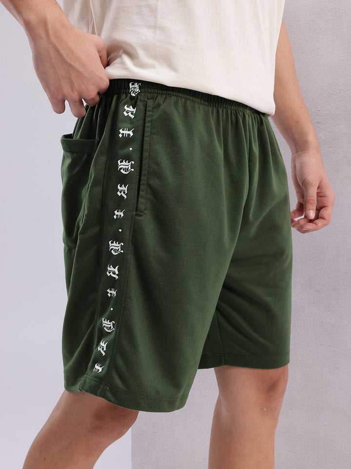 HRX by Hrithik Roshan Men Typography Printed Lifestyle Shorts
