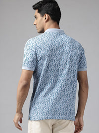 Park Avenue Floral Print Polo Collar T-shirt