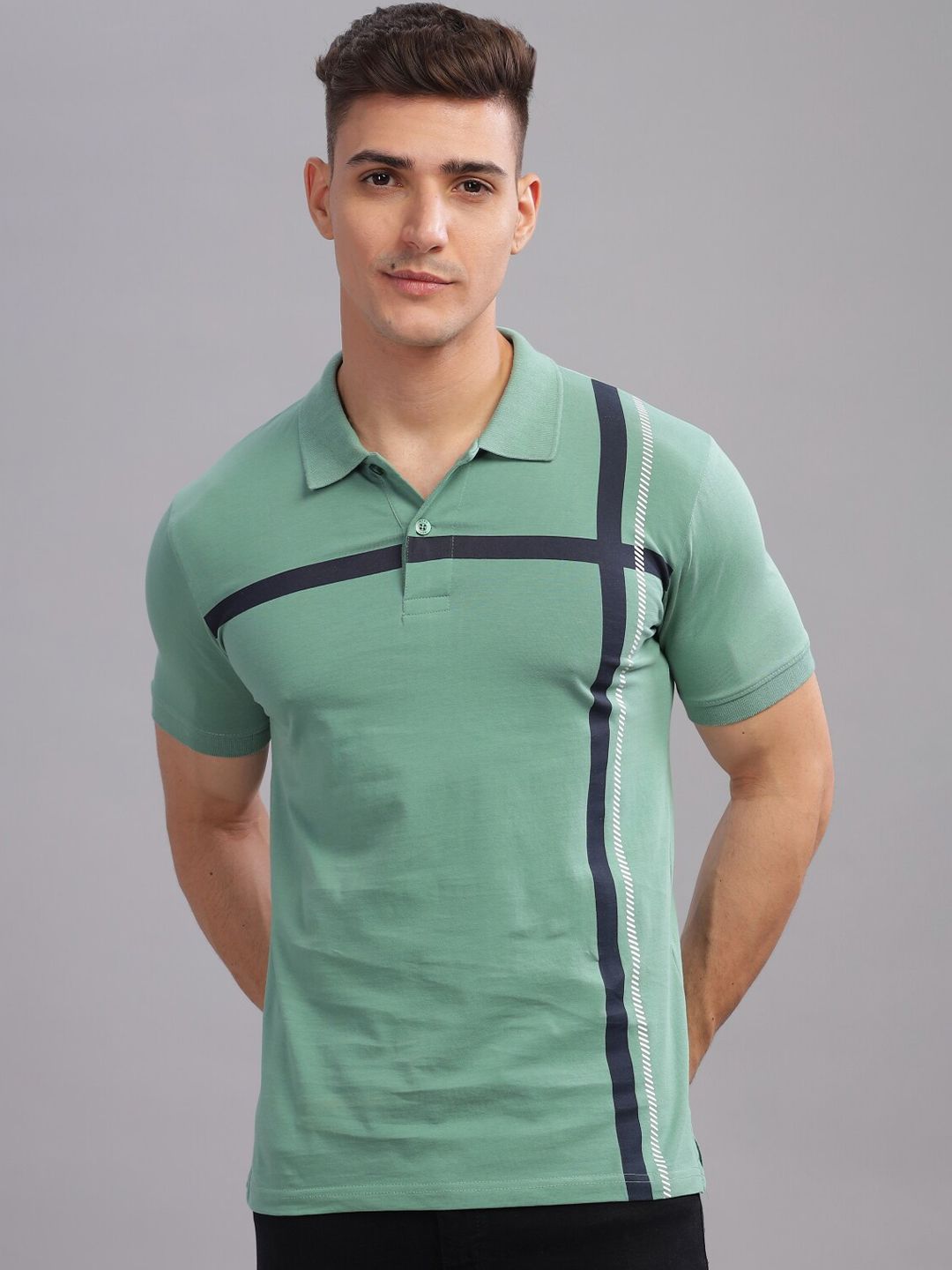 Baju-T Kapas Tulen Kolar Polo ADRO Bersaiz Besar