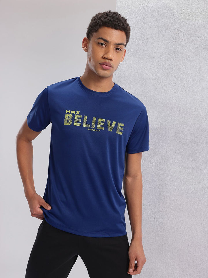 HRX by Hrithik Roshan Men Typography Printed Training T-shirt