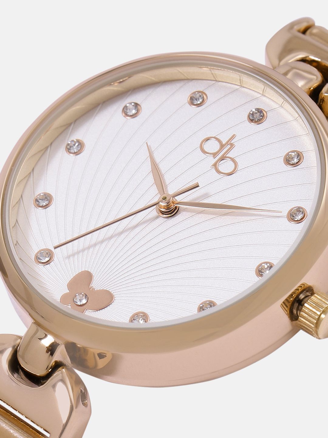 DressBerry Women Embellished Dial & Bracelet Style Straps Analogue Watch UT-A8648-SLR-DB