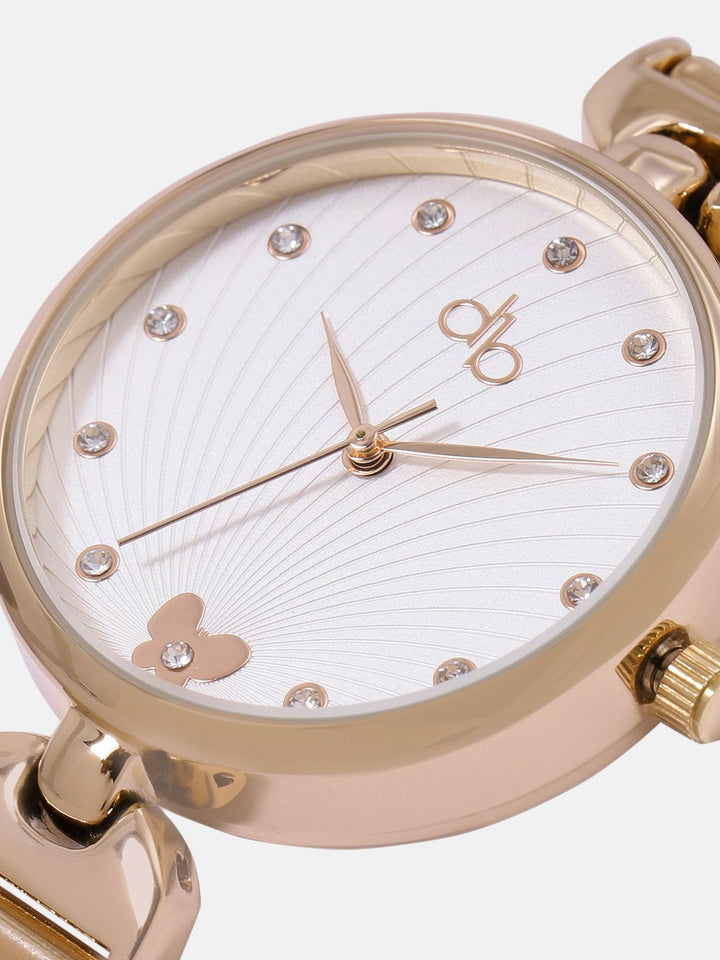 DressBerry Women Embellished Dial & Bracelet Style Straps Analogue Watch UT-A8648-SLR-DB