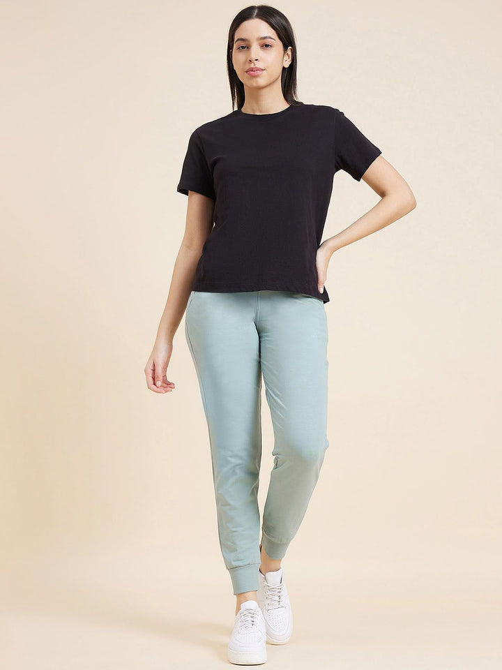 Sweet Dreams Green Women Mid Rise Joggers