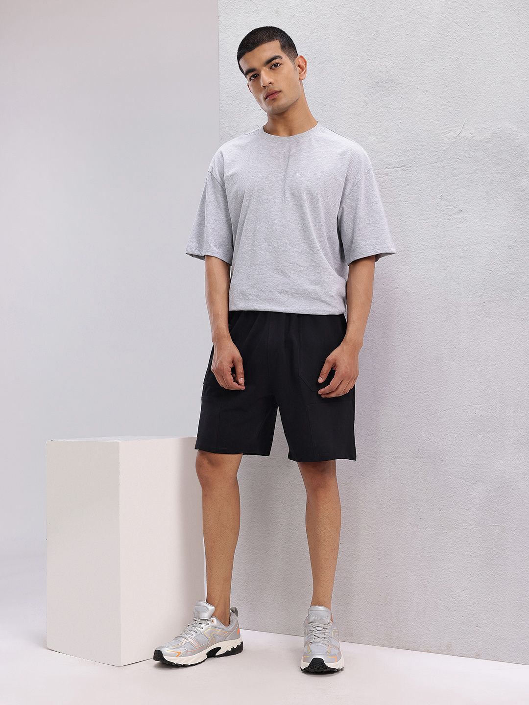 HRX by Hrithik Roshan Men Placement Print Mid-Rise Lifestyle Shorts