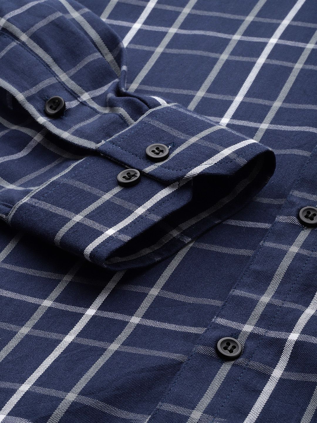 DENNISON Men Smart Tartan Checks Formal Shirt