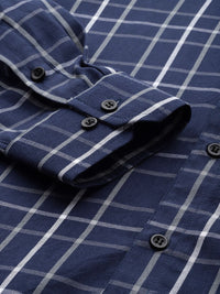DENNISON Men Smart Tartan Checks Formal Shirt