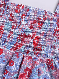 Moms Love Infant Girls Cotton Floral Print Fit & Flare Dress