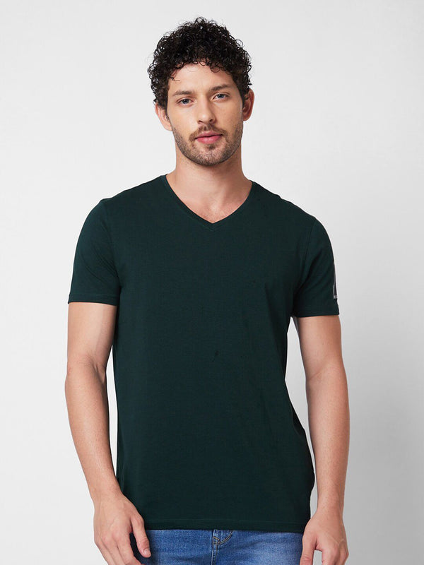 SPYKAR V-Neck Slim Fit T-shirt