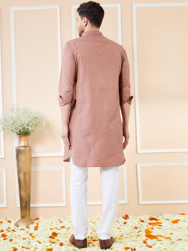 See Designs Shirt Collar Cotton Pathani Kurta