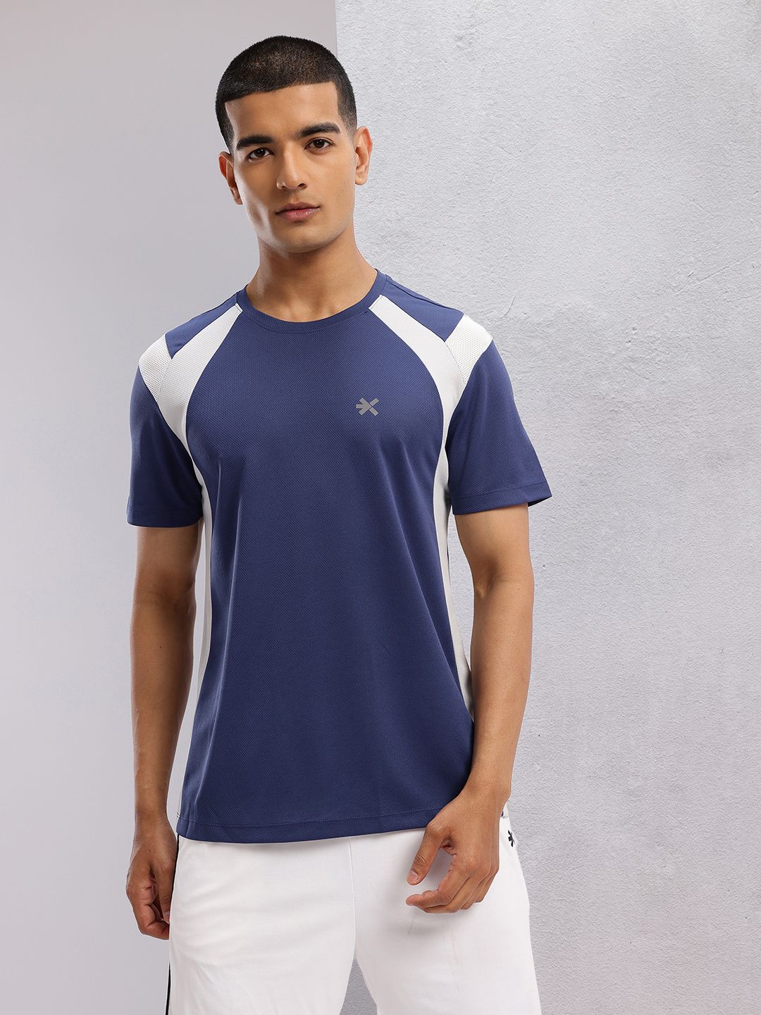 HRX by Hrithik Roshan Colourblocked Rapid-Dry Running T-shirt