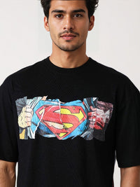 T-Shirt T-Shirt Leher Bercetak Grafik Indian Superman T-Shirt