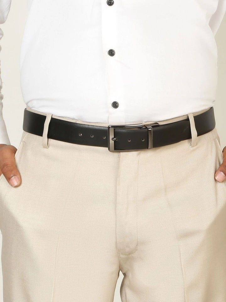Teakwood Leathers Men Leather Reversible Formal Belt