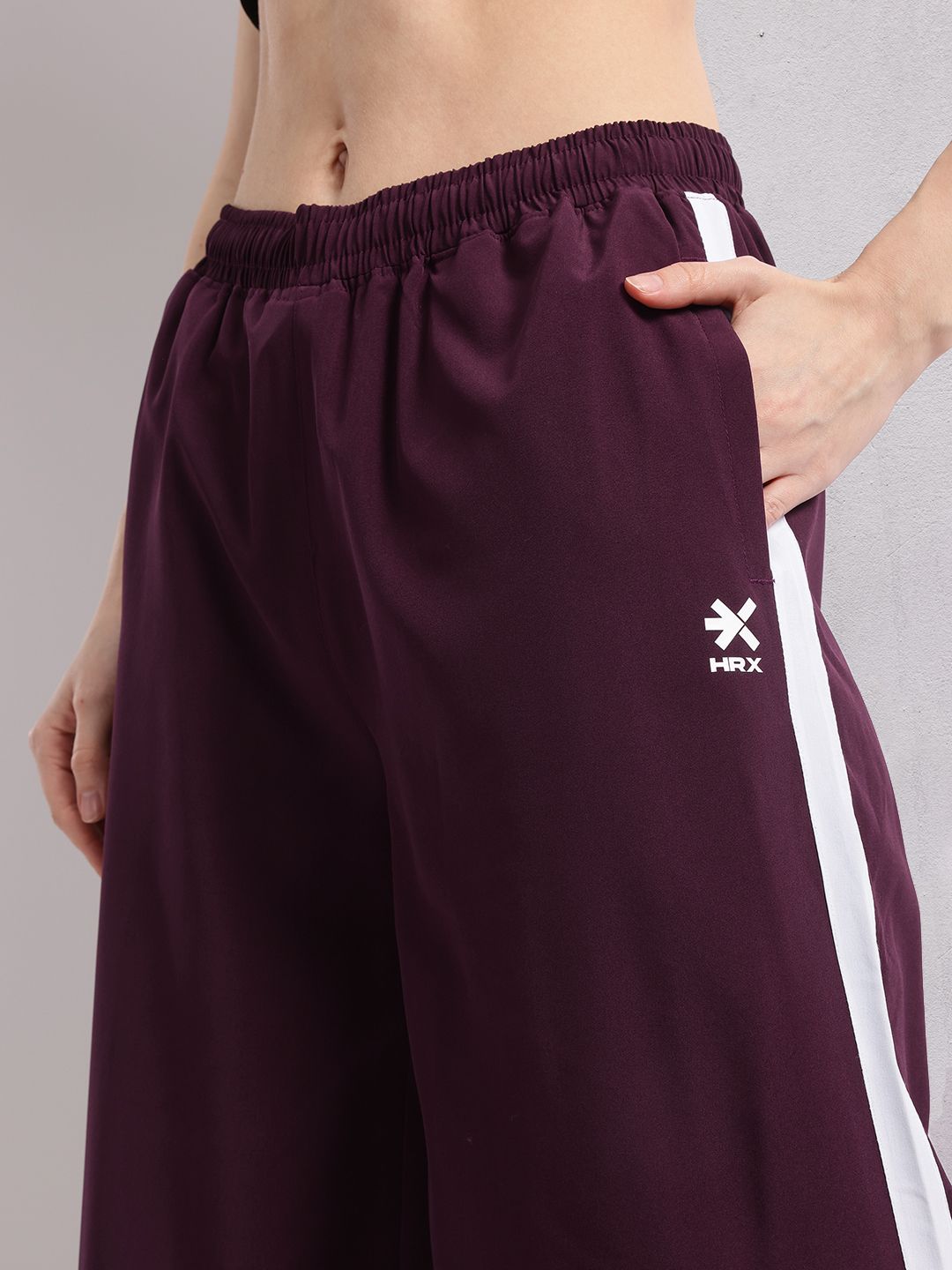 HRX by Hrithik Roshan Women Side Stripe Rapid-Dry Training Track Pants